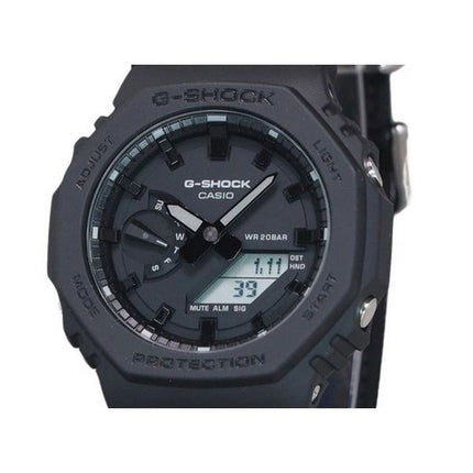 Casio G-Shock Analog Digital Eco Cloth Strap Black Dial Quartz GA-2100BCE-1A 200M Men's Watch