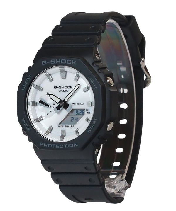 Casio G-Shock Analog Digital Bio-Based Resin Strap White Dial Quartz GA-2100WD-1A 200M Men's Watch