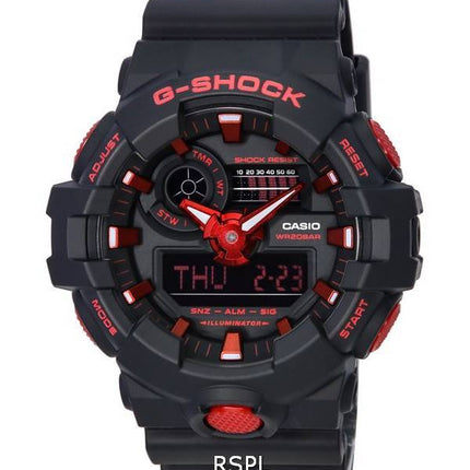 Casio G-Shock X Ignite Red Series Analog Digital Quartz GA-700BNR-1A GA700BNR-1 200M Men's Watch