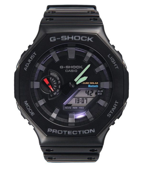 Casio G-Shock Analog Digital Mobile Link Black Resin Strap Tough Solar Power GA-B2100-1A 200M Mens Watch