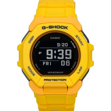 Casio G-Shock G-Squad Digital Smartphone Link Yellow Bio-Based Resin Quartz GBD-300-9 200M Men's Watch