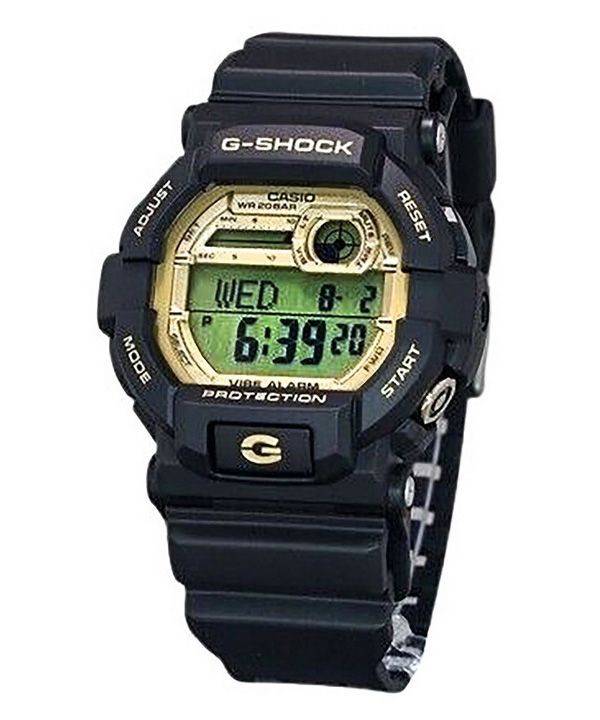 Casio G-Shock 10th Anniversary Digital Resin Strap Gold Dial Quartz GD-350GB-1 200M Mens Watch