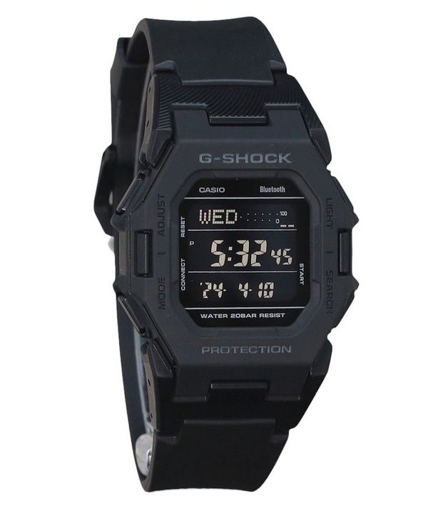 Casio G-Shock Digital Smartphone Link Black Resin Strap Quartz GD-B500-1 200M Mens Watch