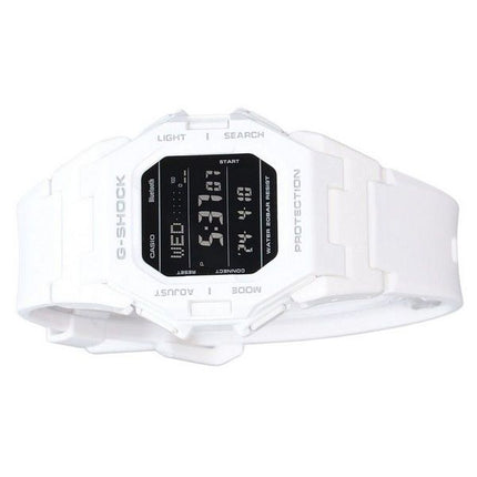 Casio G-Shock Digital Smartphone Link White Resin Strap Quartz GD-B500-7 200M Mens Watch