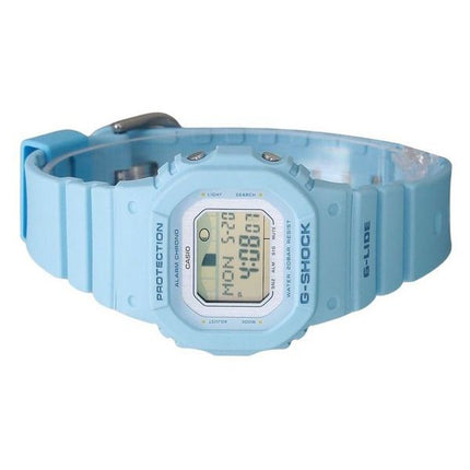 Casio G-Shock G-Lide Digital Light Blue Bio Based Resin Strap Quartz GLX-S5600-2 200M Womens Watch