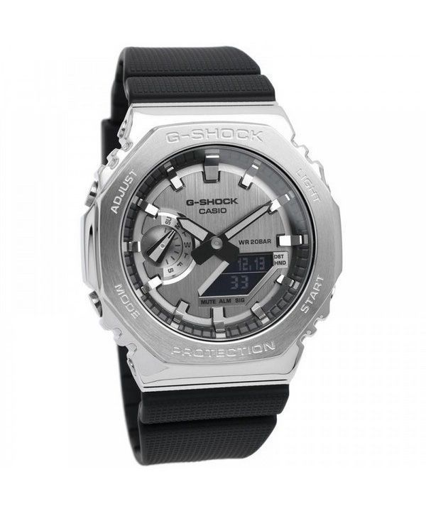 Casio G-Shock Metal Covered Analog Digital Resin Strap Quartz GM-2100-1A GM2100-1 200M Men's Watch