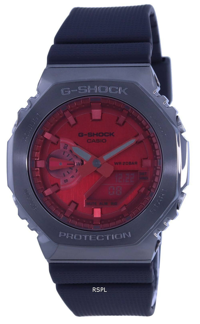 Casio G-Shock World Time Analog Digital Metal Covered GM-2100B-4A GM2100B-4 200M Women's Watch