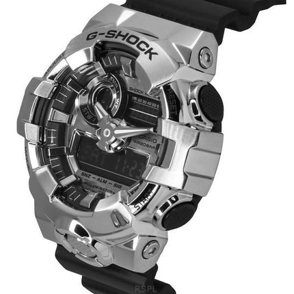 Casio G-Shock G-Steel Analog Digital Resin Strap Silver Dial Quartz GM-700-1A 200M Men's Watch