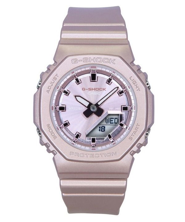 Casio G-Shock Analog Digital Bio-Based Resin Strap Pink Dial Quartz GMA-P2100ST-4A 200M Womens Watch