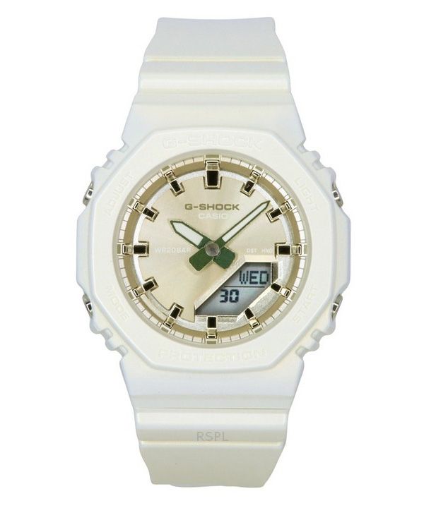 Casio G-Shock Analog Digital Bio-Based Resin Strap Beige Dial Quartz GMA-P2100ST-7A 200M Womens Watch