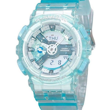 Casio G-Shock Analog Digital Translucent Light Blue Multicolor Dial Quartz GMA-S110VW-2A 200M Women's Watch