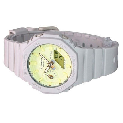 Casio G-Shock Natures Colour Series Analog Digital Yellow Dial Quartz GMA-S2100NC-4A 200M Womens Watch