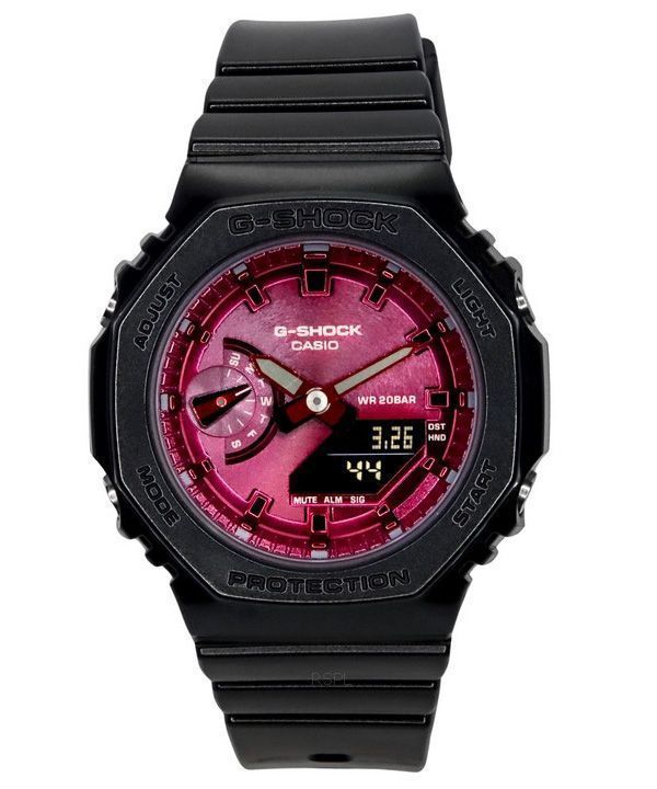 Casio G-Shock Analog Digital Resin Strap Burgundy Dial Quartz GMA-S2100RB-1A 200M Women's Watch