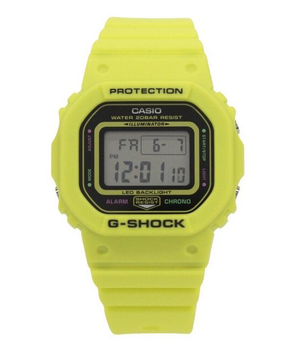 Casio G-Shock Energy Pack Series Digital Yellow Bio Based Resin Strap Quartz GMD-S5600EP-9 200M Women's Watch