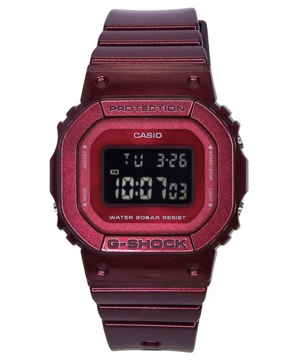 Casio G-Shock Digital Resin Strap Quartz GMD-S5600RB-4 200M Women's Watch