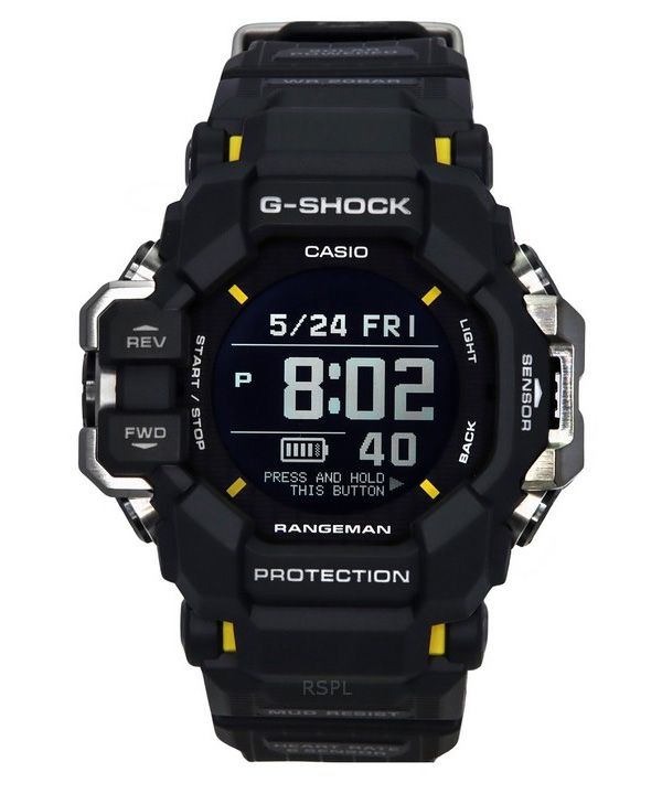 Casio G-Shock Master Of G-Land Rangeman Digital Bio-Based Resin Strap Solar GPR-H1000-1 200M Men's Watch