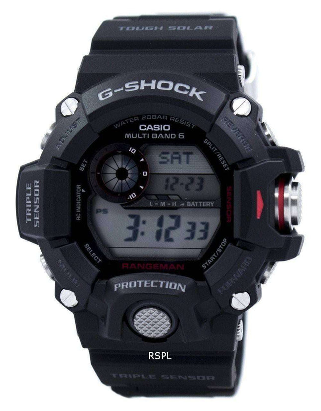 Casio Rangeman G-Shock Triple Sensor Atomic GW-9400-1 GW9400-1 Men's Watch