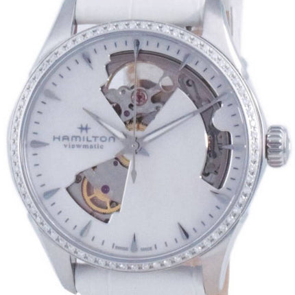 Hamilton Jazzmaster Open Heart Leather Automatic H32205890 Womens Watch