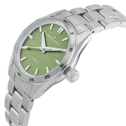 Hamilton Jazzmaster Performer Stainless Steel Green Dial Automatic H36105160 100M Women's Watch