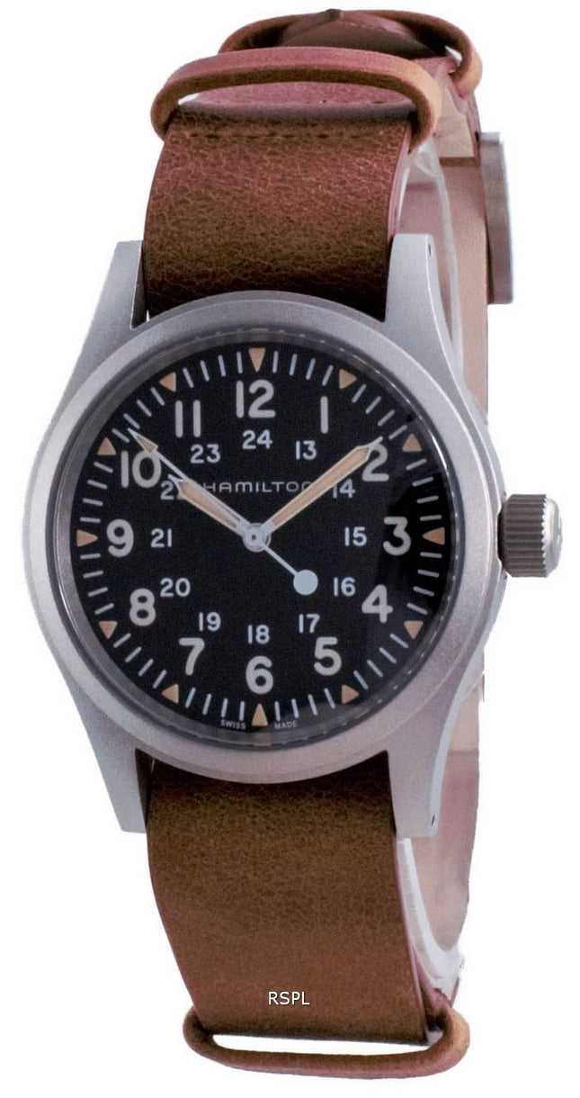 Hamilton Khaki Field Black Dial Mechanical H69439531 Men's Watch