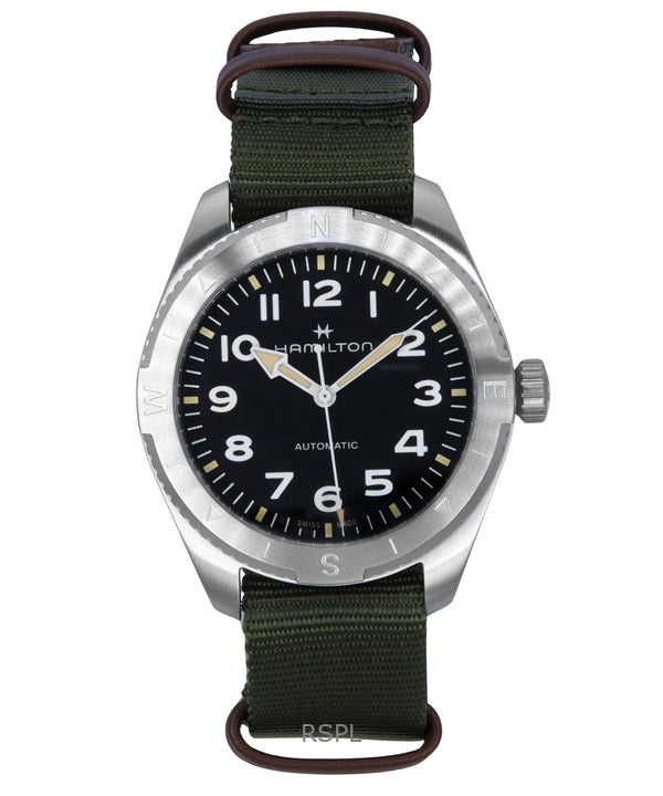 Hamilton Khaki Field Expedition Textile Strap Black Dial Automatic H70315931 100M Unisex Watch