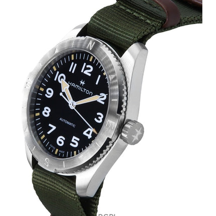 Hamilton Khaki Field Expedition Textile Strap Black Dial Automatic H70315931 100M Unisex Watch