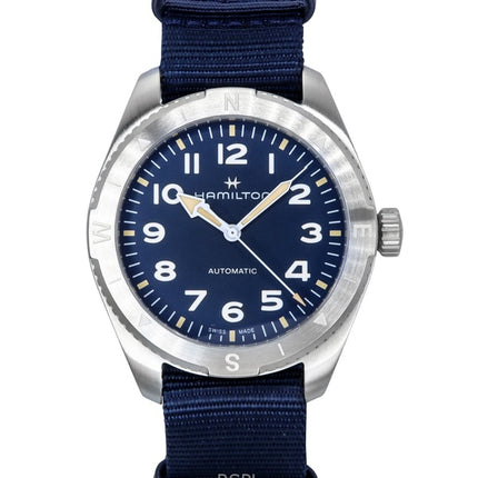 Hamilton Khaki Field Expedition Textile Strap Blue Dial Automatic H70315940 100M Unisex Watch