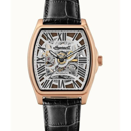 Ingersoll The California Leather Strap Cool Grey Skeleton Dial Automatic I14201 Men's Watch