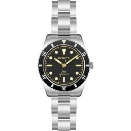 Invicta Vintage Pro Diver Stainless Steel Black Dial Automatic Divers 31290 200M Mens Watch