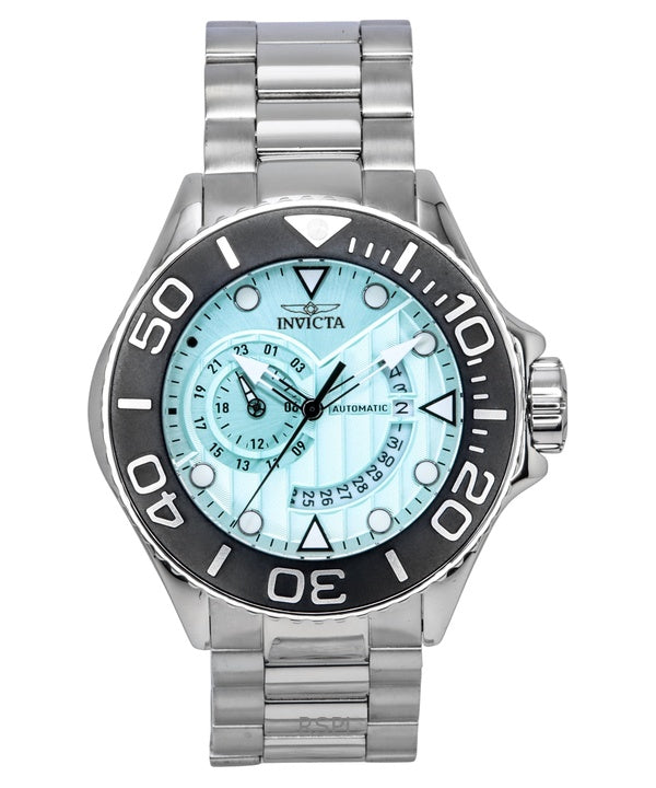 Invicta Grand Diver GMT Stainless Steel Turquoise Dial Automatic 47541 300M Men's Watch