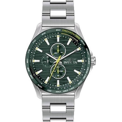 Invicta Racing Stainless Steel Green Dial Quartz 47549 Mens Watch