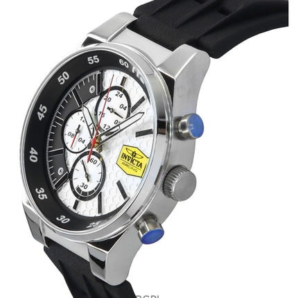 Invicta Racing Chronograph Silicone Strap White Dial Quartz 47736 Men's Watch