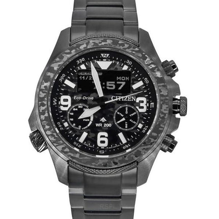 Citizen Promaster Land 35th Anniversary Chronograph Black And Grey Dial Eco-Drive JV1008-63E 200M Men's Watch