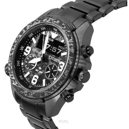 Citizen Promaster Land 35th Anniversary Chronograph Black And Grey Dial Eco-Drive JV1008-63E 200M Men's Watch