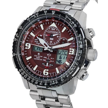 Citizen Promaster Skyhawk Perpetual Calendar Red Dial Eco-Drive JY8086-89X 200M Men's Watch