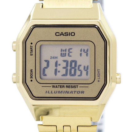 Casio Digital Quartz Stainless Steel Illuminator LA680WGA-9DF LA680WGA-9 Women's Watch