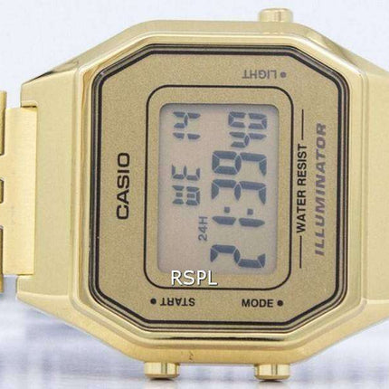 Casio Digital Quartz Stainless Steel Illuminator LA680WGA-9DF LA680WGA-9 Women's Watch