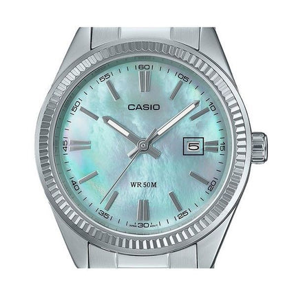 Casio Standard Analog Stainless Steel Mother Of Pearl Dial Quartz LTP-1302DS-2AV Women's Watch