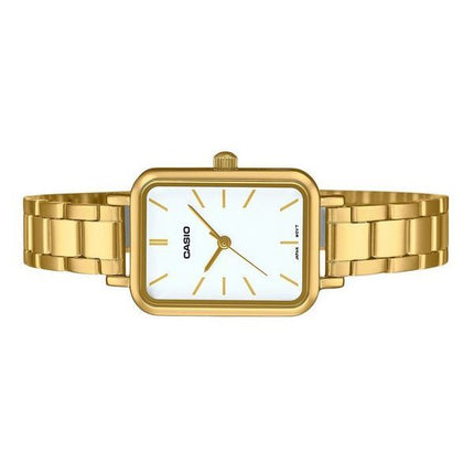 Casio Standard Analog Gold Tone Stainless Steel White Dial Quartz LTP-V009G-7E Women's Watch