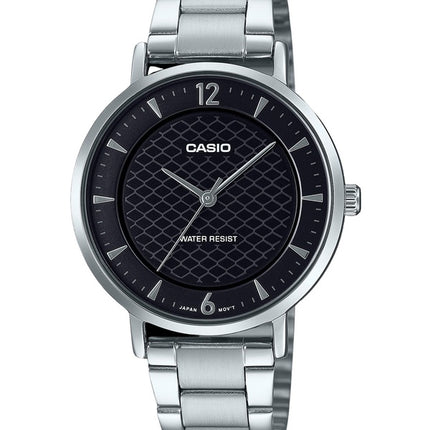 Casio Standard Analog Stainless Steel Black Dial Quartz LTP-VT04D-1A Women's Watch