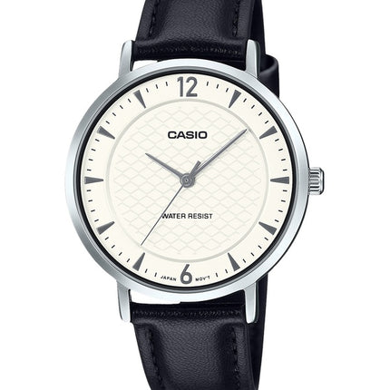 Casio Standard Analog Leather Strap White Dial Quartz LTP-VT04L-7A2 Women's Watch