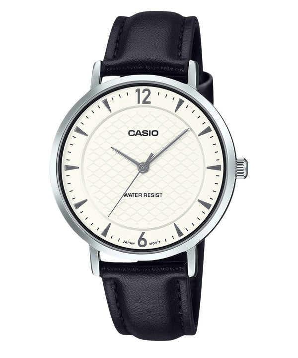 Casio Standard Analog Leather Strap White Dial Quartz LTP-VT04L-7A2 Women's Watch