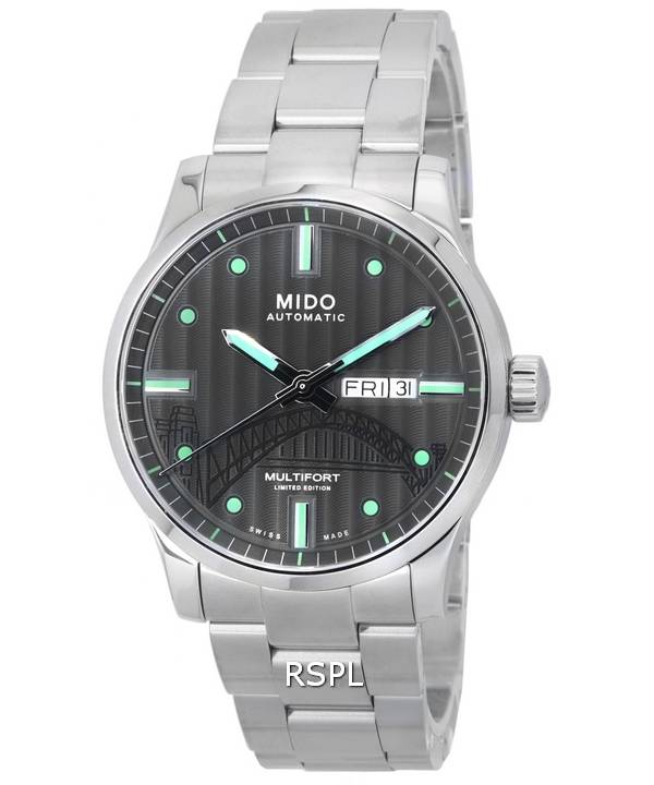 Mido Multifort IBA Limited Edition Anthracite Dial Automatic M005.430.11.061.81 M0054301106181 100M Mens Watch