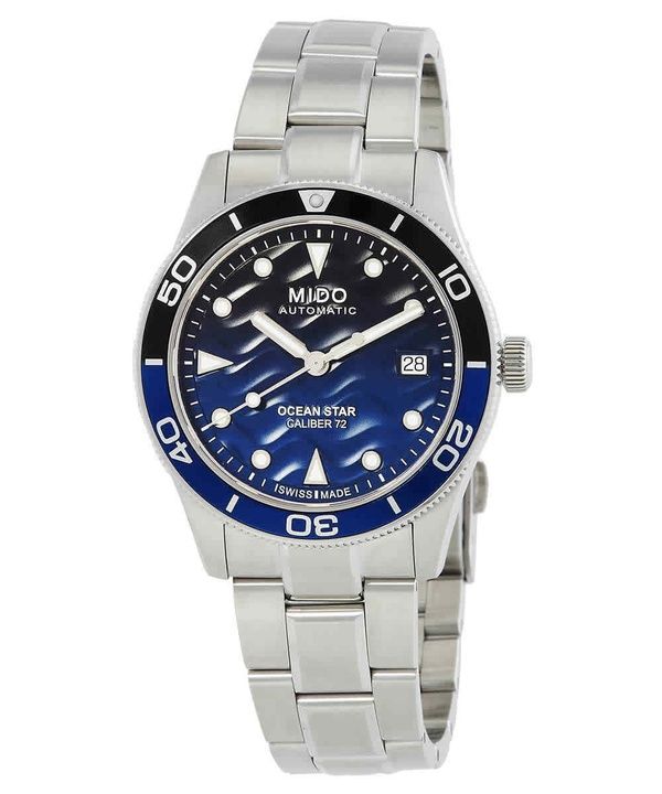 Mido Ocean Star Stainless Steel Blue Gradient Dial Automatic Diver's M026.907.11.041.00 200M Men's Watch