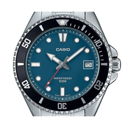 Casio Standard Analog Stainless Steel Blue Dial Quartz MDV-10D-2A1V Men's Watch