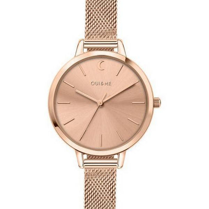 Oui & Me Petite Amourette Rose Gold Tone Stainless Steel Quartz ME010095 Women's Watch