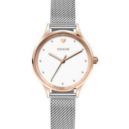 Oui & Me Bichette White Dial Stainless Steel Quartz ME010169 Women's Watch