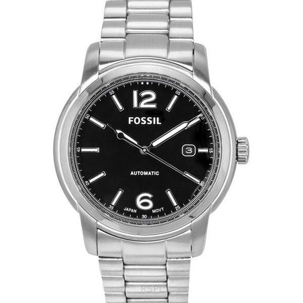 Fossil Heritage Stainless Steel Black Dial Automatic ME3223 Unisex Watch