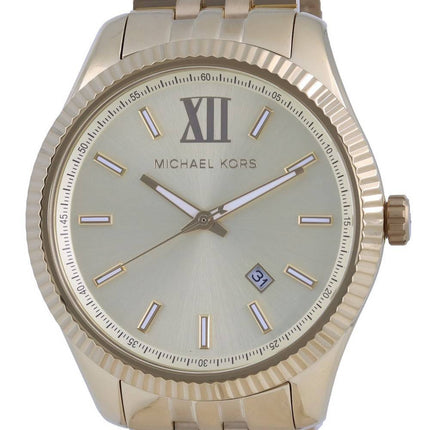 Michael Kors Lexington Gold Dial Quartz MK8857 Mens Watch