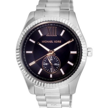 Michael Kors Lexington Stainless Steel Multifunction Black Dial Quartz MK8946 100M Mens Watch